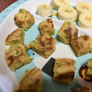 【幼児食】ブロッコリーとチーズのホットケーキ★